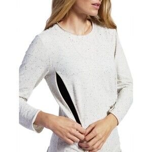 Loyal Hana Christy Nursing Sweatshirt Breast Feeding Zip Front Comfy Size Small